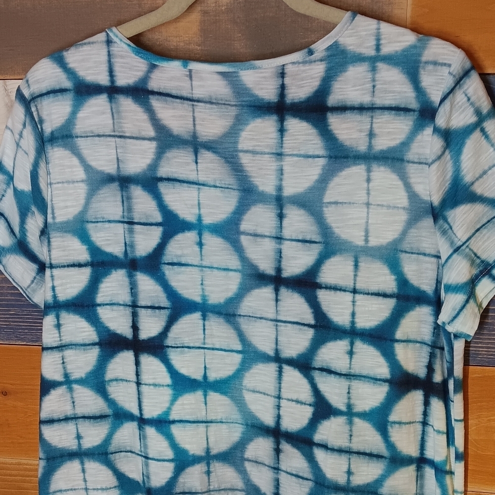 Komil T-shirt Dress M Blue Tie-Dye - Picture 6 of 6